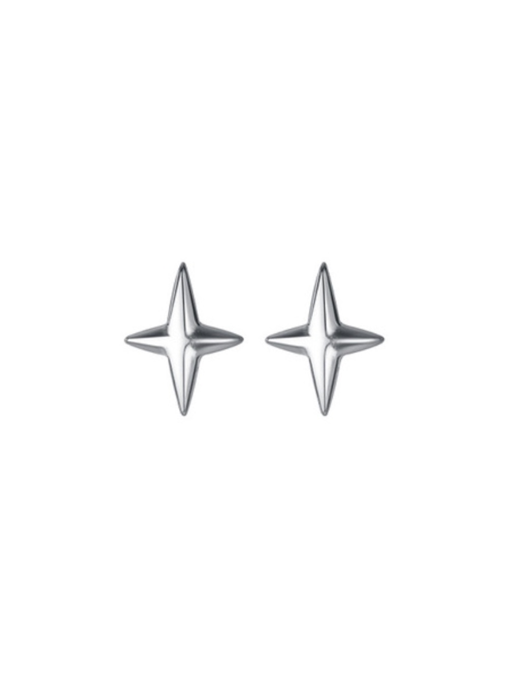 NWT Sterling Silver Star Earrings Minimal Classic Jewelry Present Sister Daughte